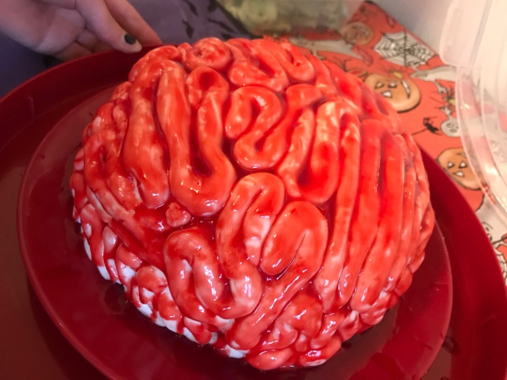 Red Velvet Brain Cake